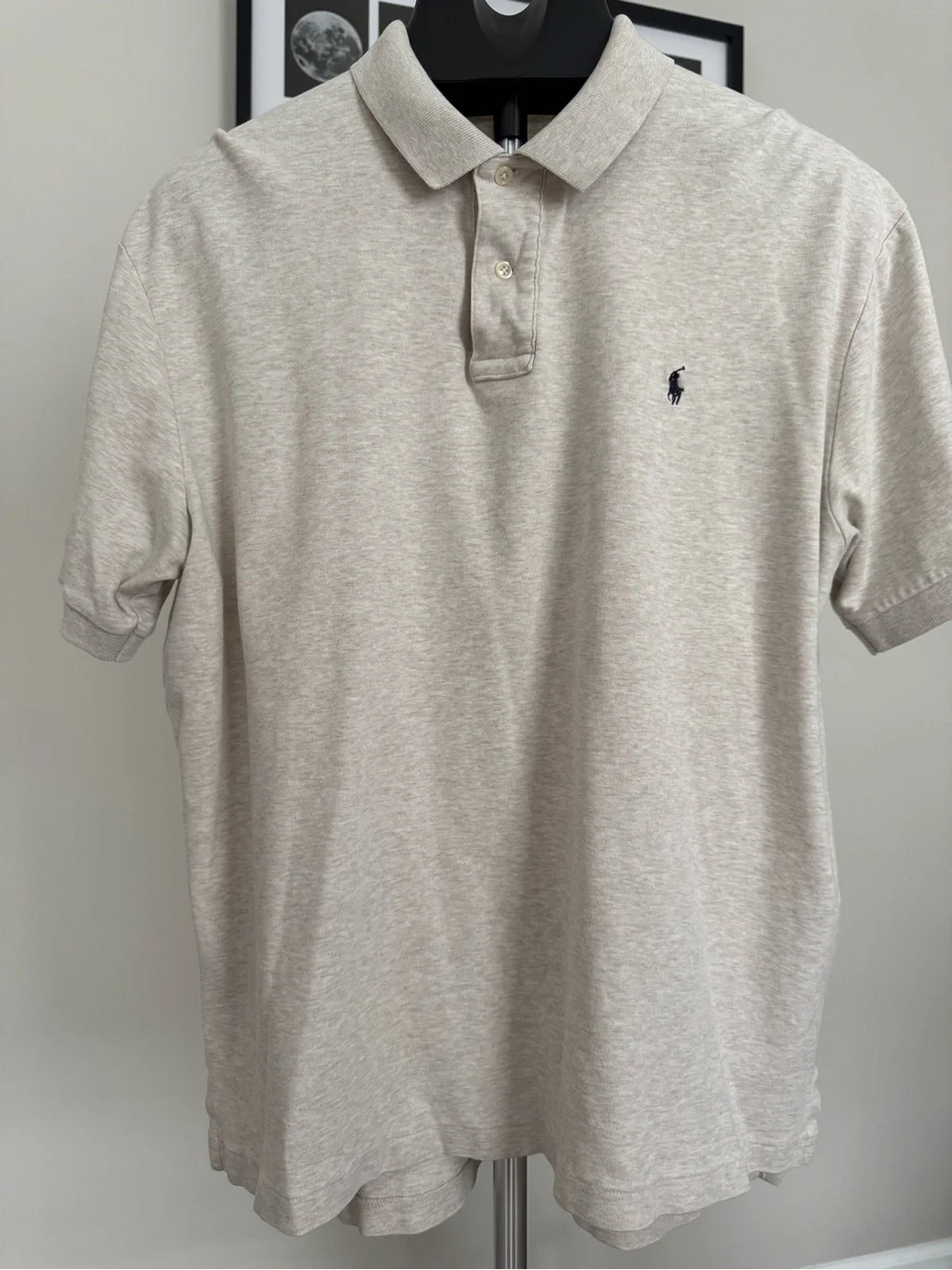 Ralph Lauren Light Beige Heather Polo Shirt